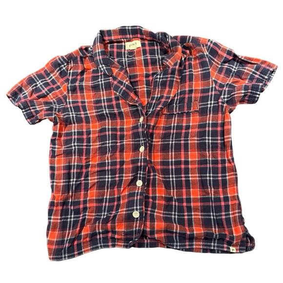 Pact Organic Cotton Fireside Flannel Pajama Set Size Small Pants and Tshirt - Picture 2 of 6